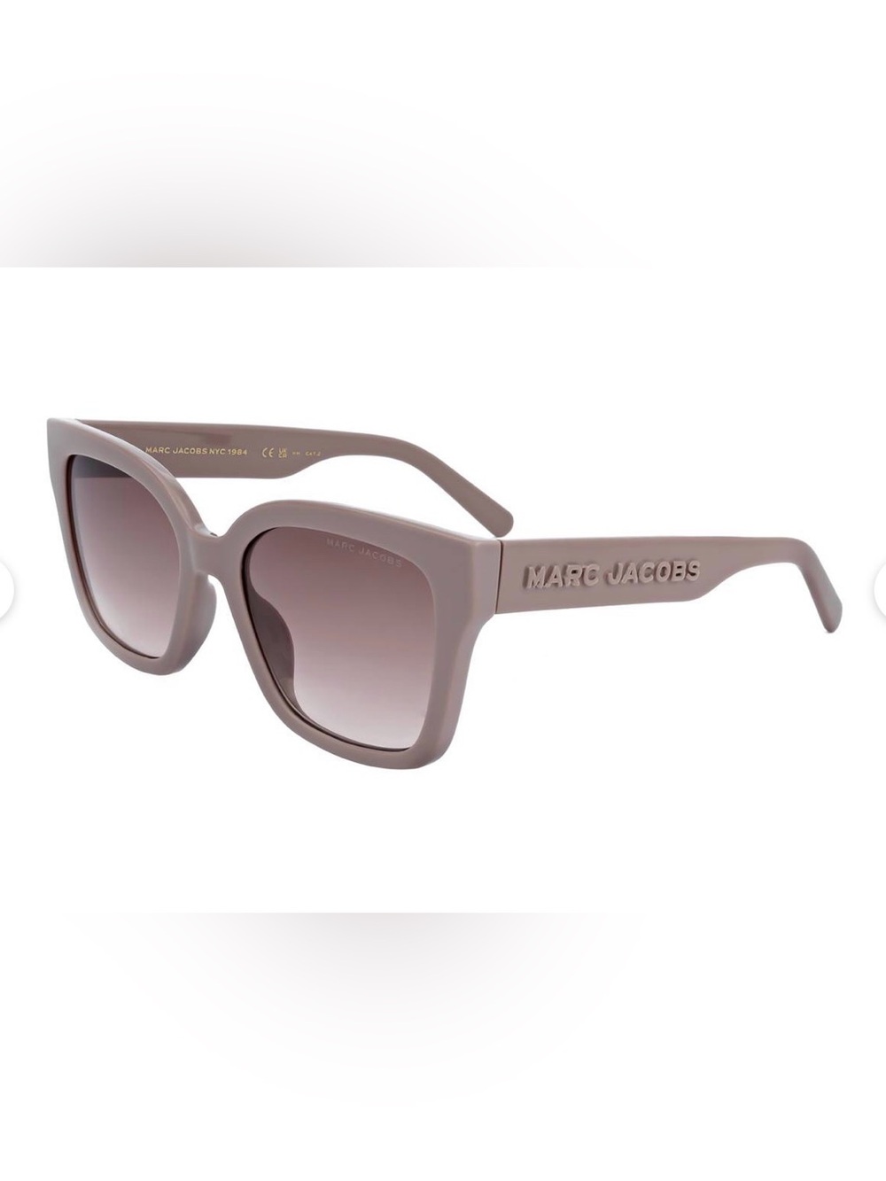 NWOT Marc Jacobs MARC 658/S Beige Brown Gradient Square Sunglasses 53mm - Picture 5 of 5